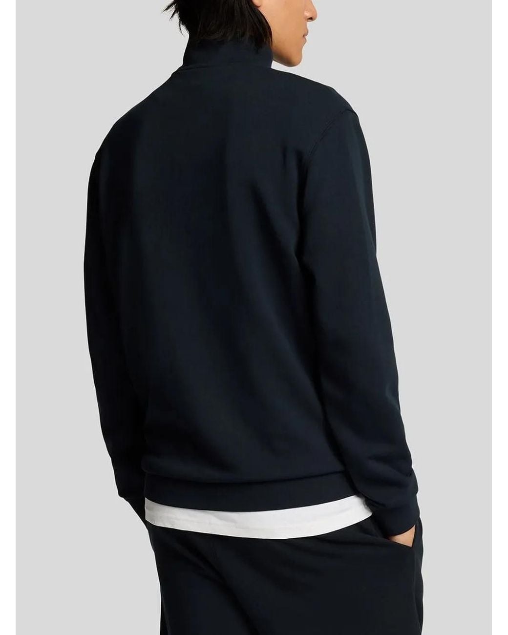 Lyle & Scott Black Logo-Patch Sweatshirt for men