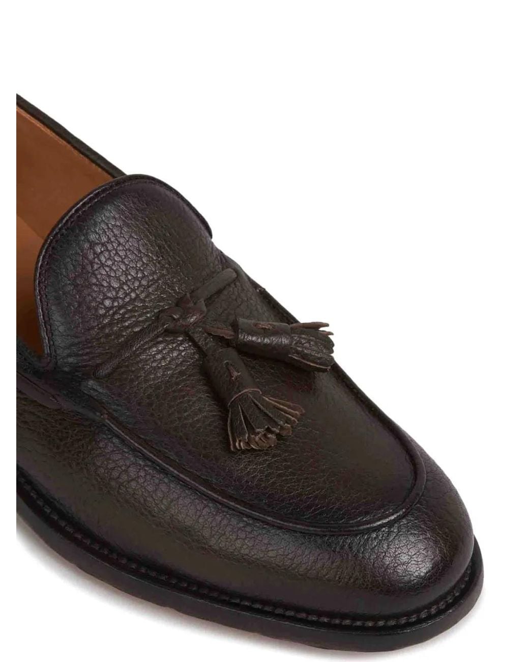 Officine Creative White Mocassins Texturés À Détail De Pompon for men