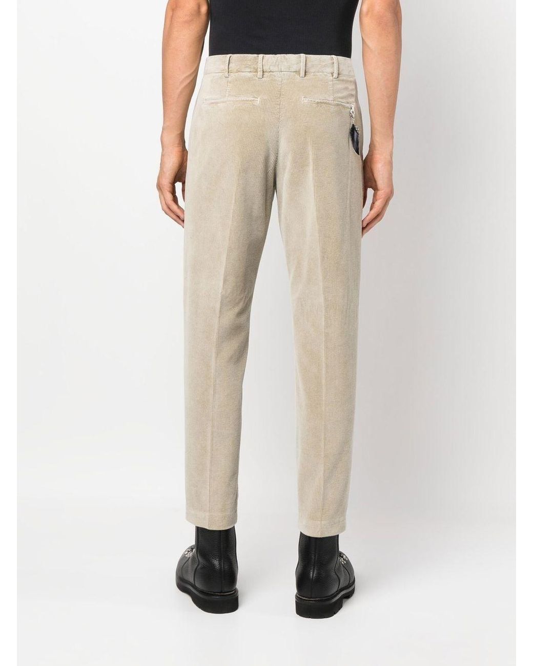 Neutrals Farfetch Clothing Pants Chinos Straight-leg corduroy trousers 