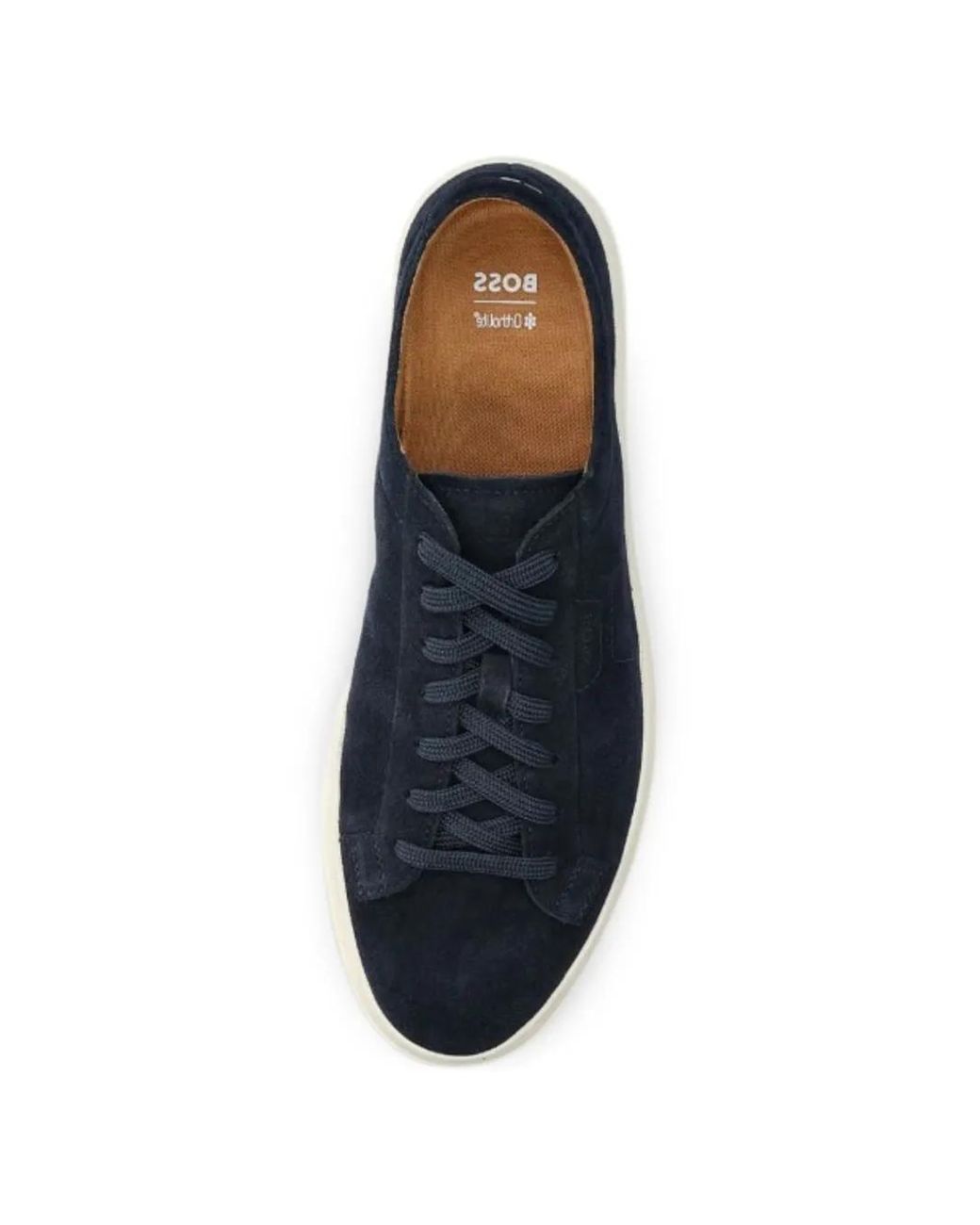 Boss Blue Kieran Lace-Up Sneakers for men