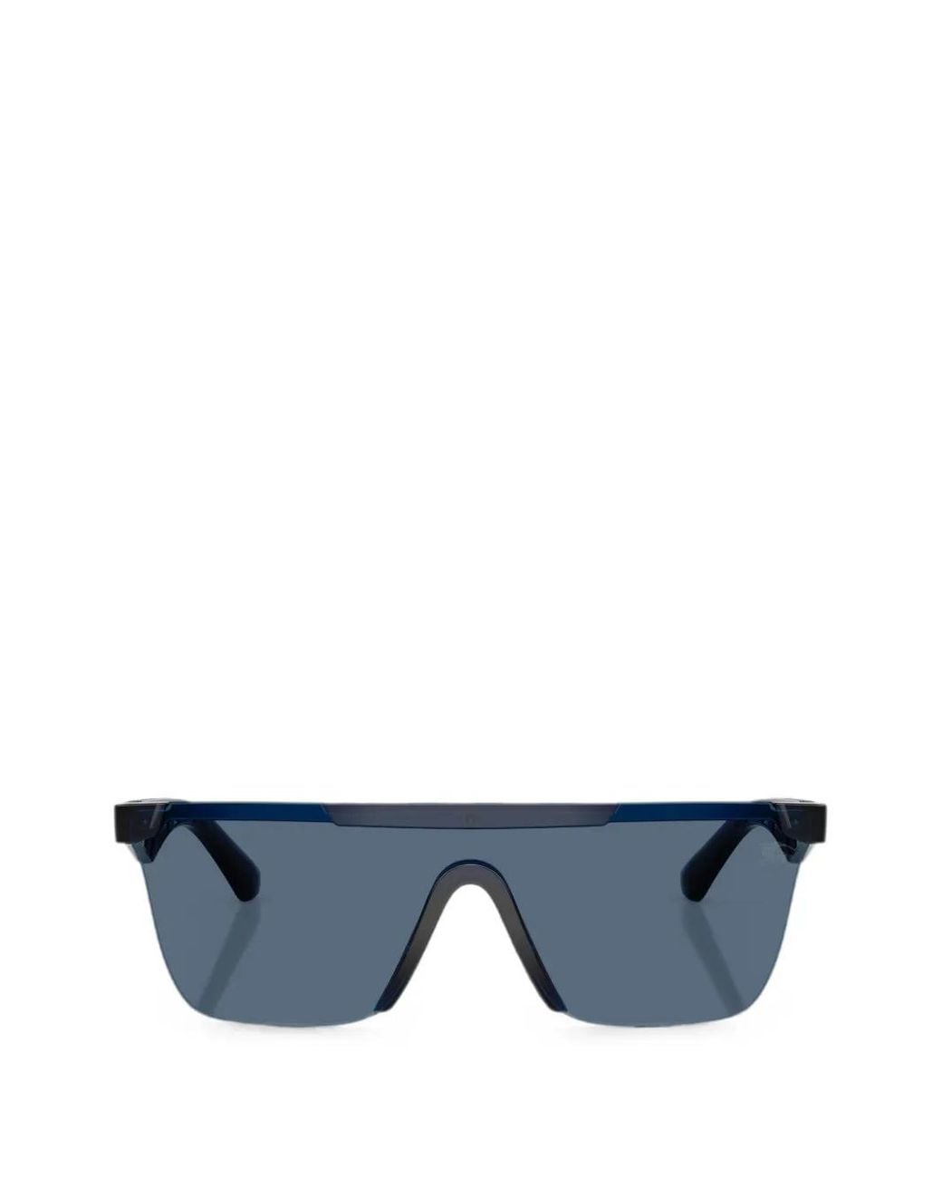 Burberry Blue Geometric-Frame Sunglasses