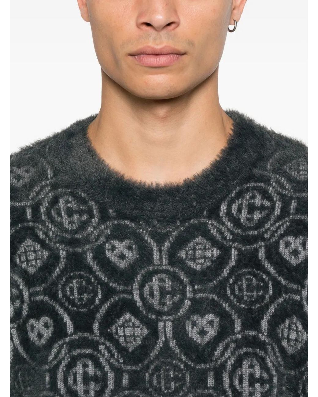 Jersey con motivo del logo Casablanca de hombre de color Black