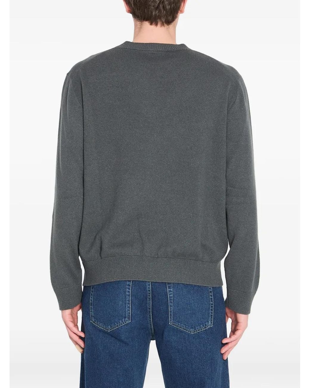 The Row Gray Memphis Cashmere Sweater for men