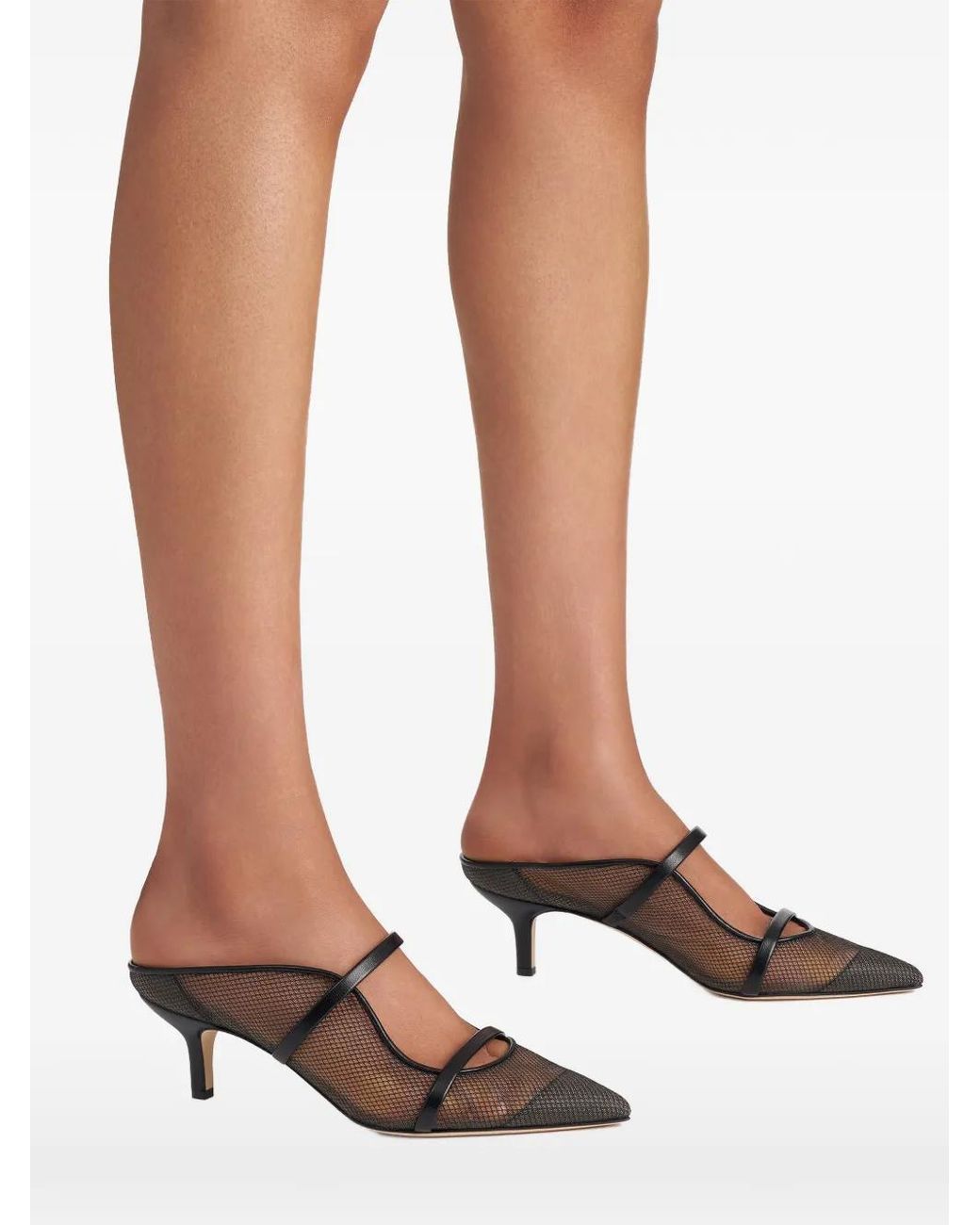 Malone Souliers Gray Maureen Mesh Mules