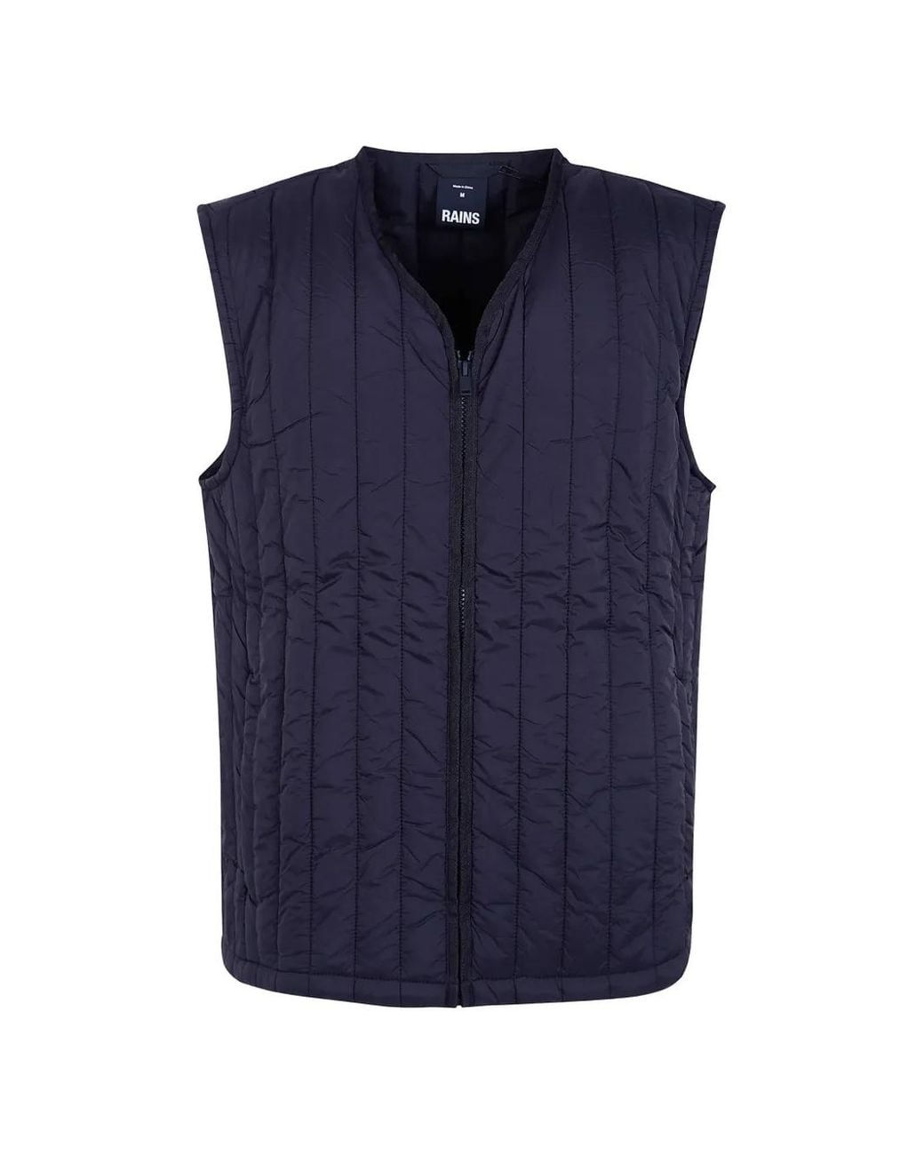 Chaleco Con Acabado Acolchado Rains de color Blue