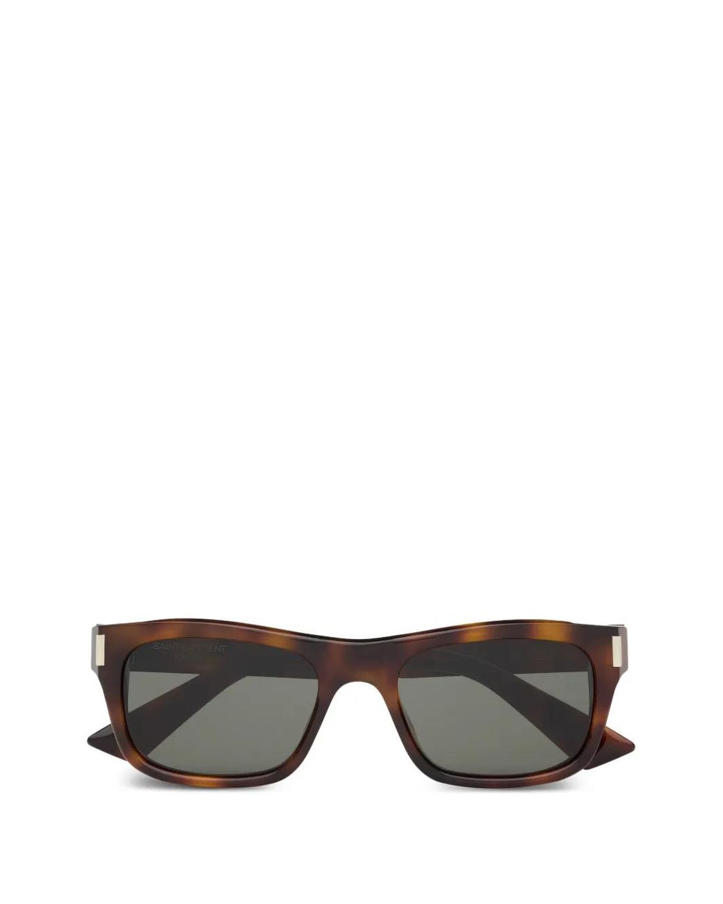 Saint Laurent Gray Sl839 Rectangle-Frame Sunglasses for men