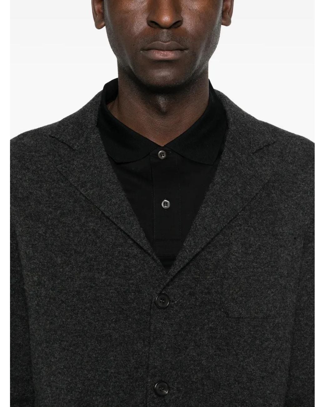 Prada Black Button-Fastening Cardigan for men