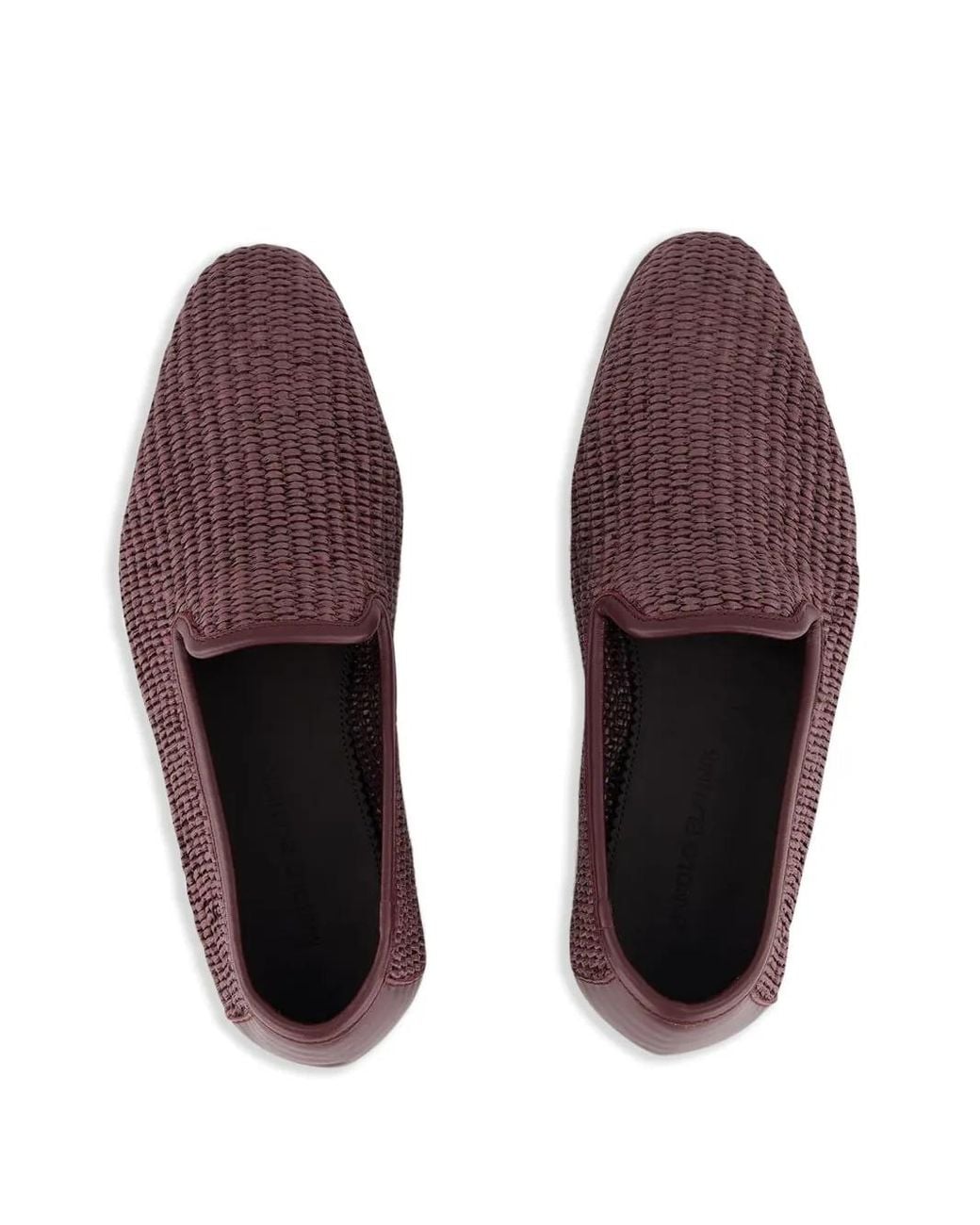 Manolo Blahnik Brown Raffia Loafers for men