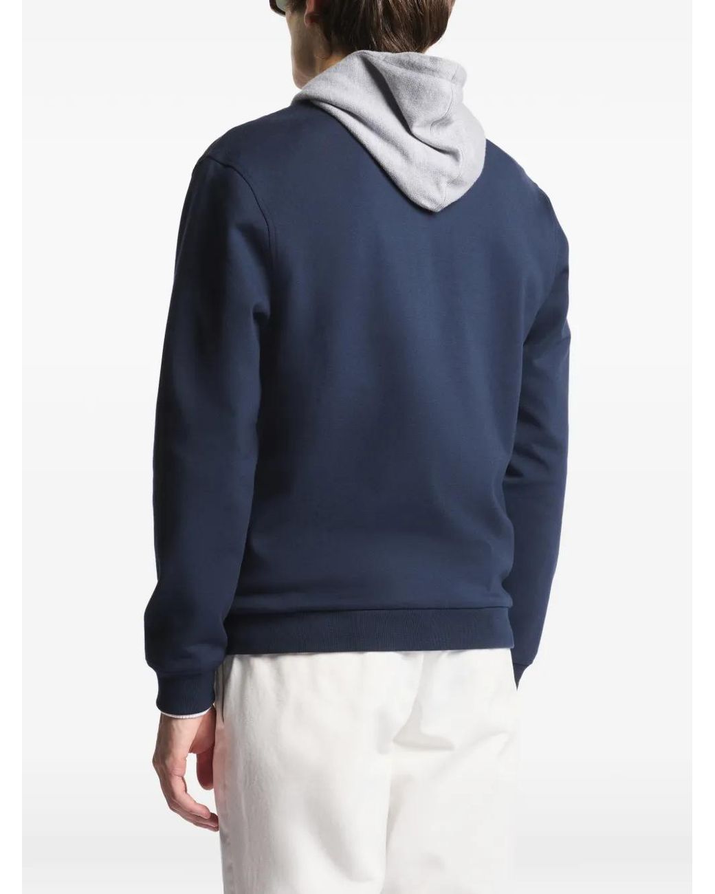 Fay Blue Quilted Zip-Up Bomber Jacket for men