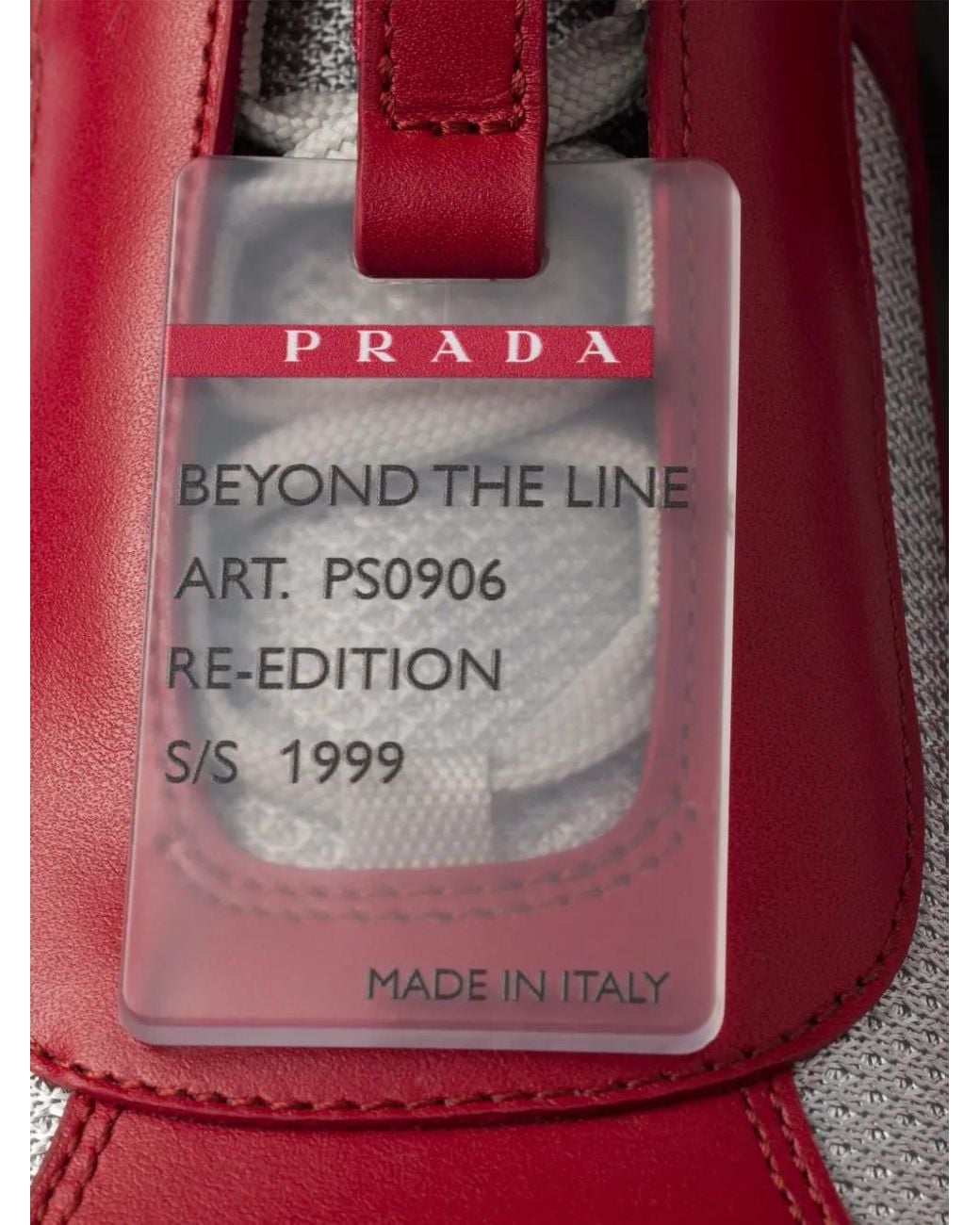 Prada Red Americas Cup Original Sneakers for men