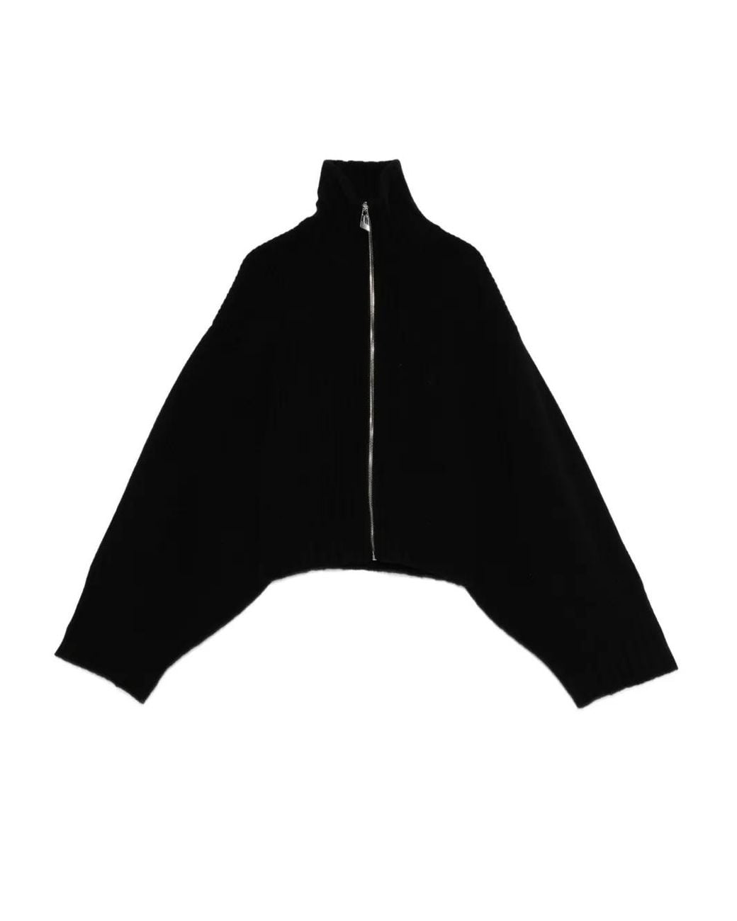 The Attico Black Cropped Cardigan