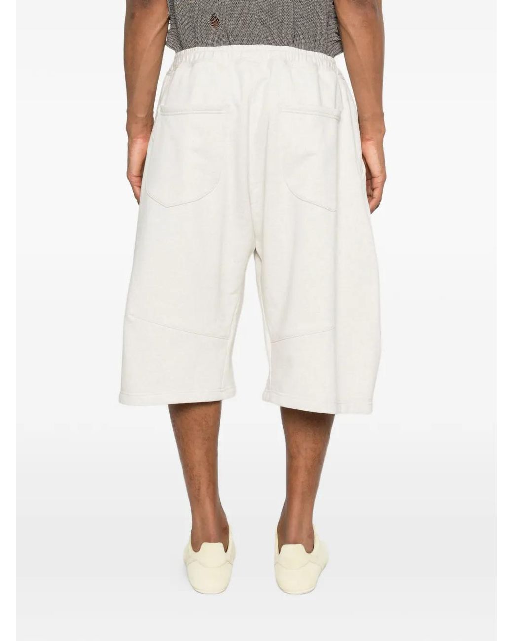 KHOKI White Drawstring Shorts for men