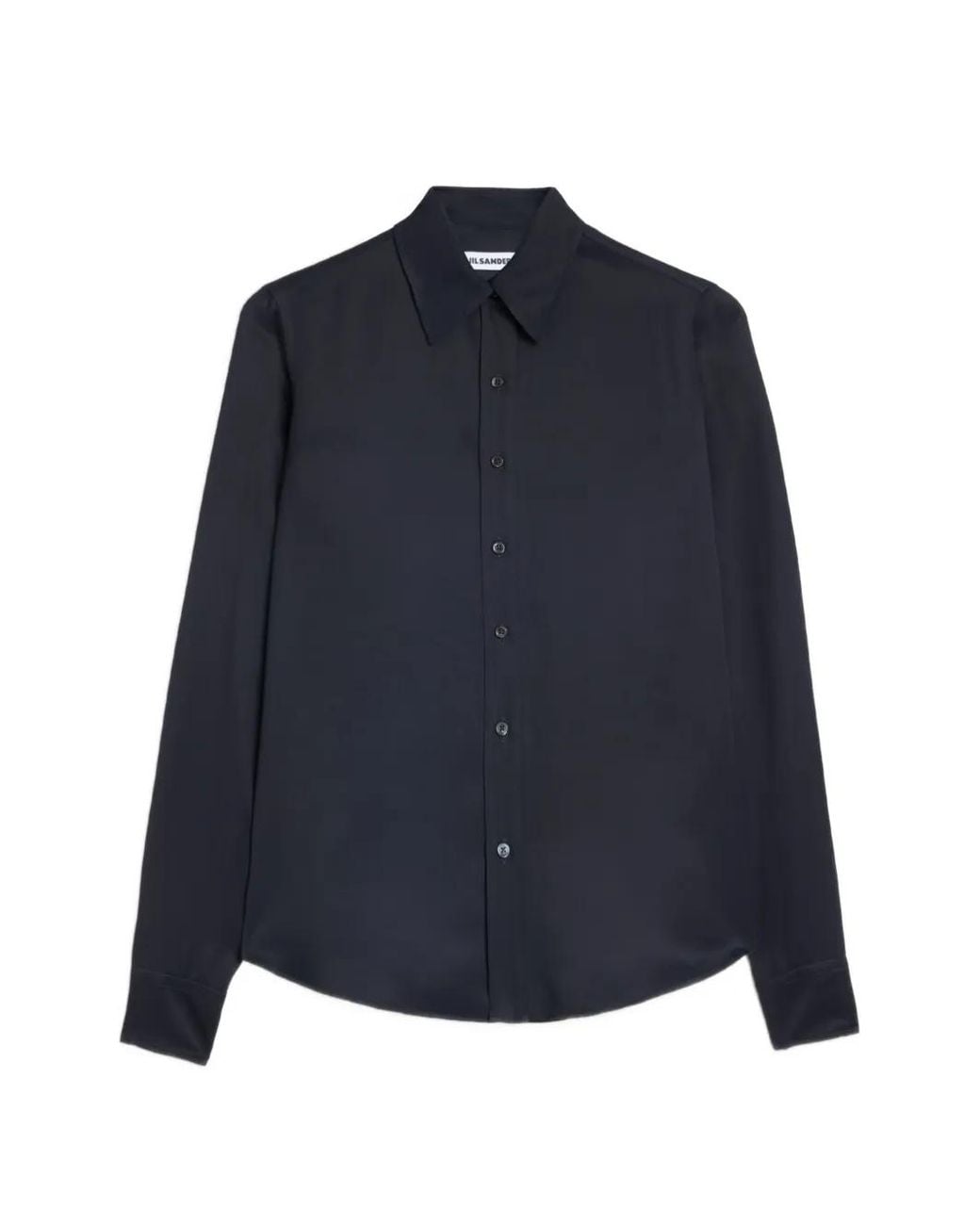 Jil Sander Blue Fitted Fluid Shirt