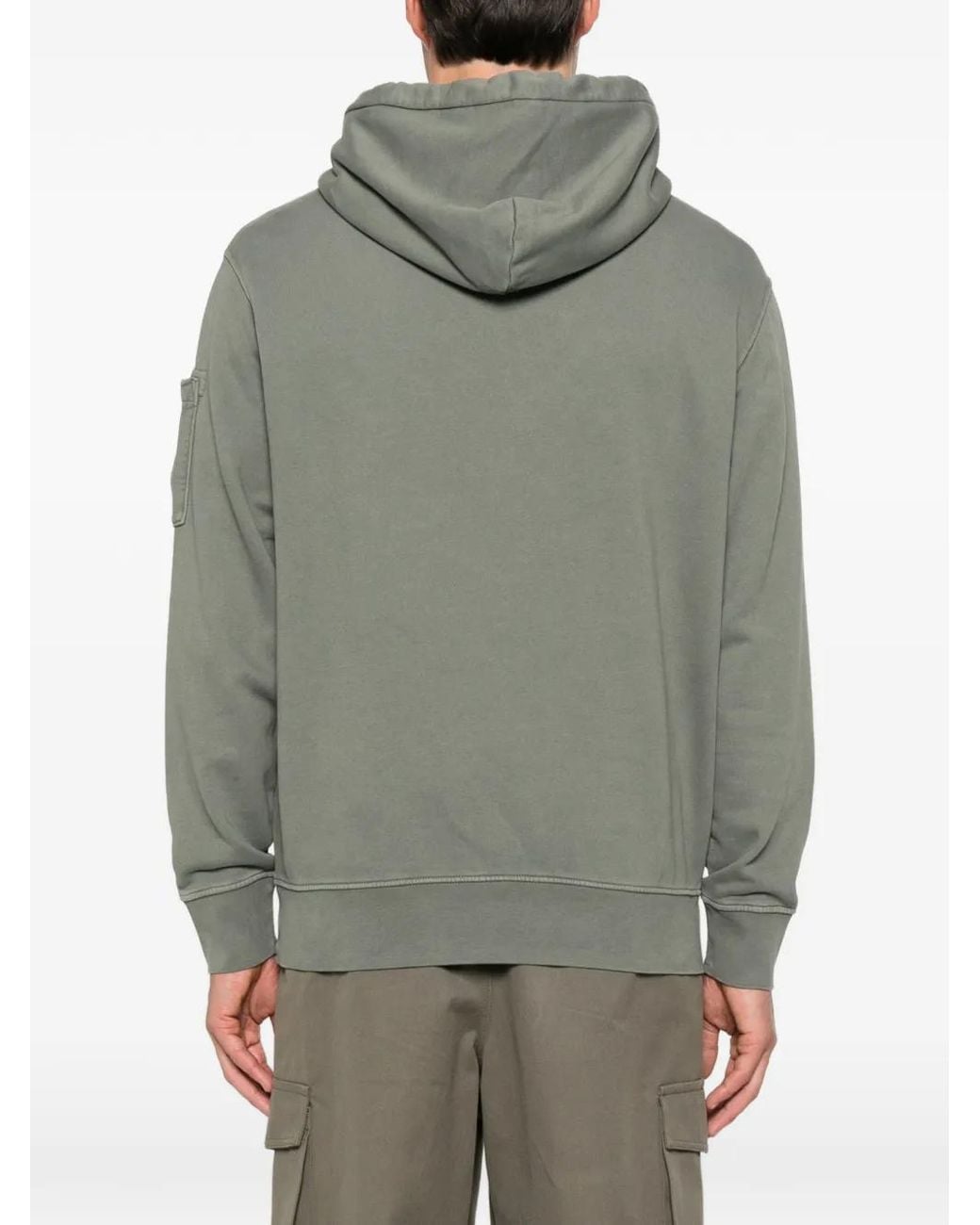 C P Company Gray Lens-Detail Hoodie for men