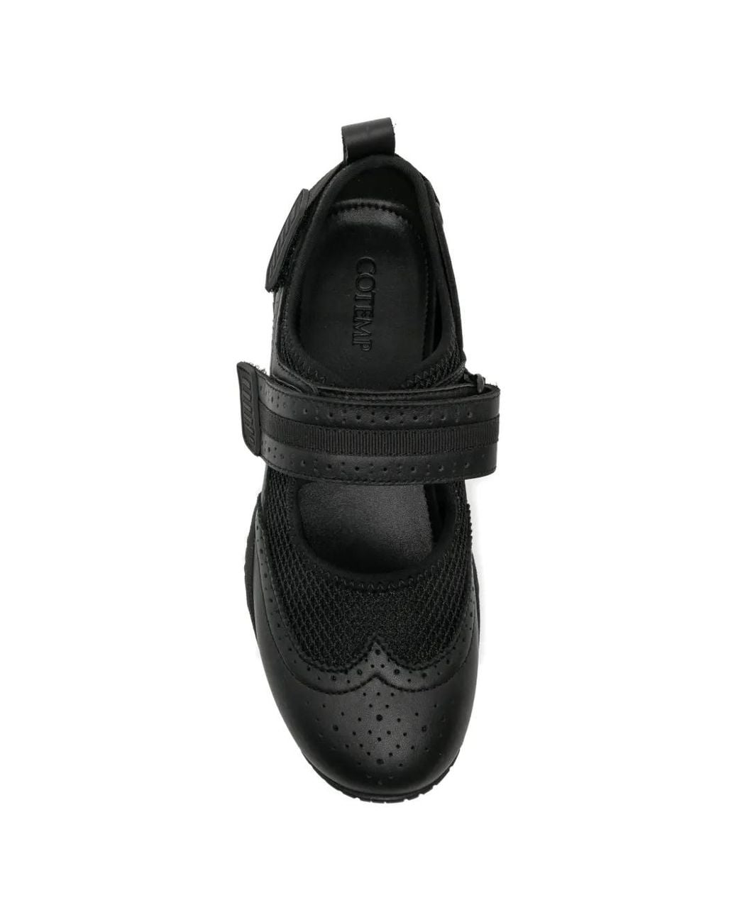 COTEMP Black Ballerines À Brides Perforées