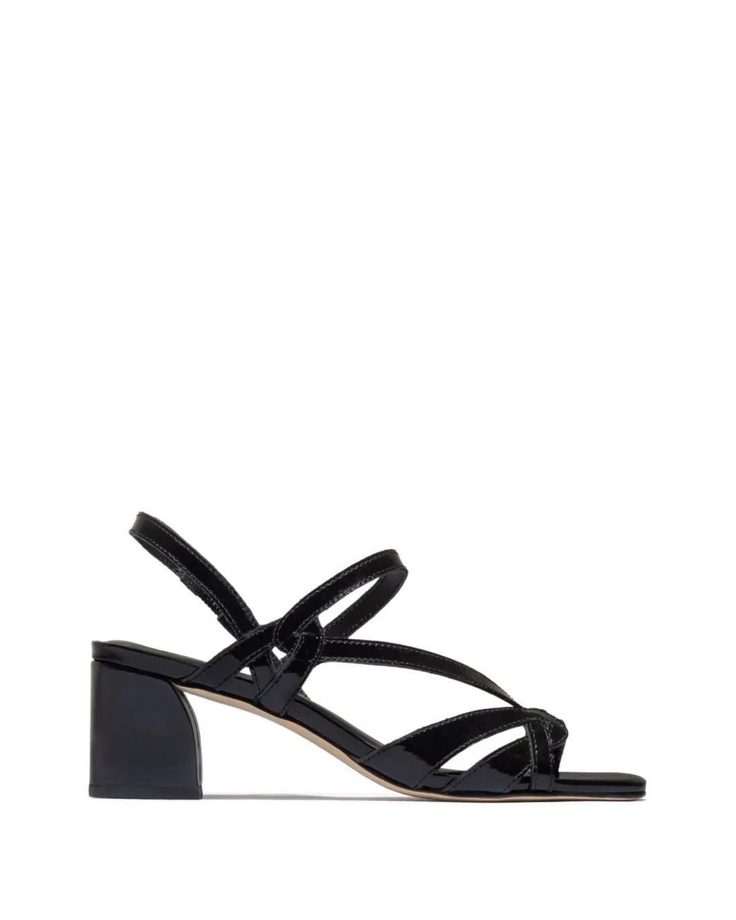 Bernardo White Gyoda Square-Toe Strappy Sandals