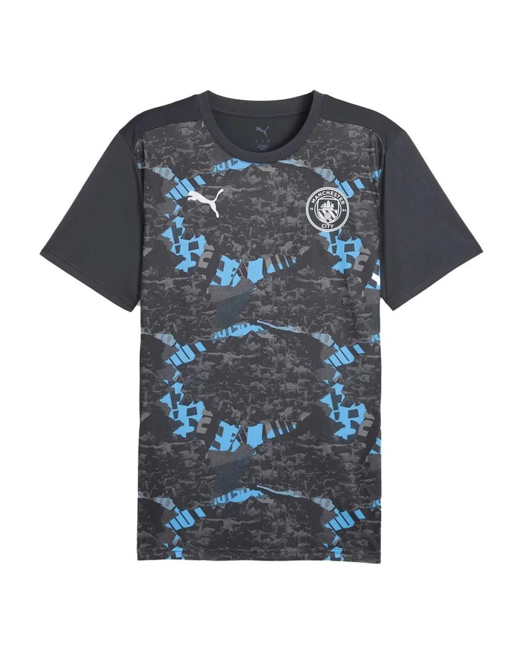 PUMA Blue Manchester City Pre-Match T-Shirt for men