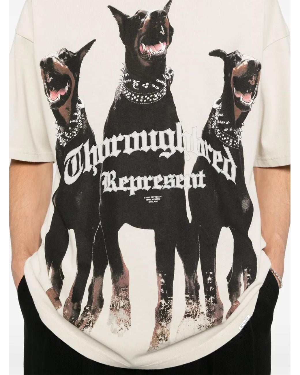 Represent White T-Shirts And Polos for men