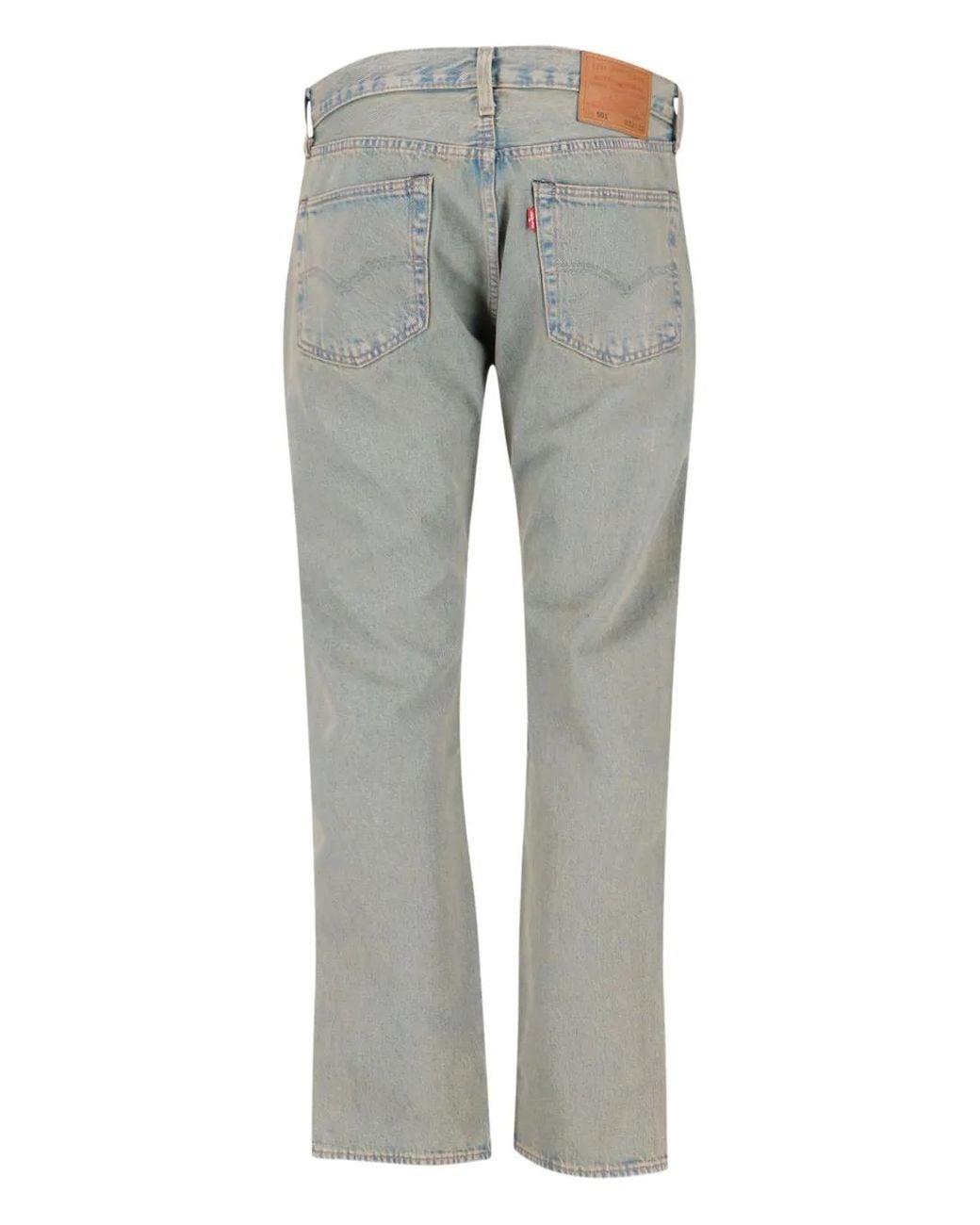 Levi's Gray 501 Jeans for men