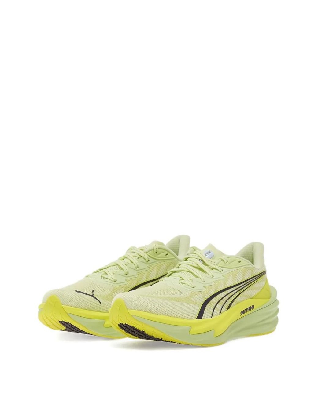 PUMA Yellow Deviate Nitro 4 Sneakers