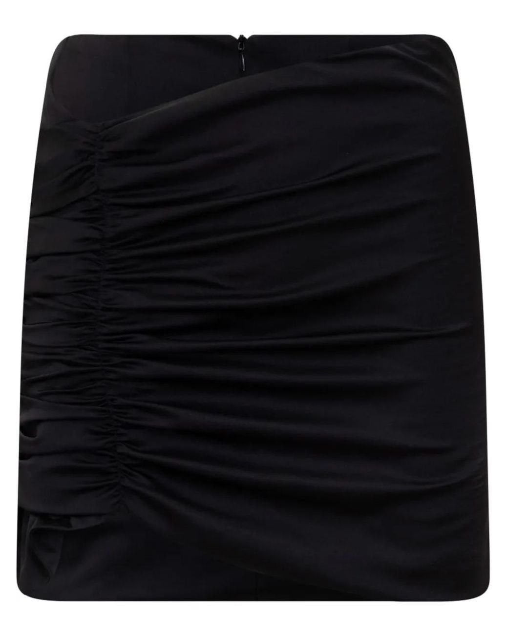 Nineminutes Black Draped Mini Skirt