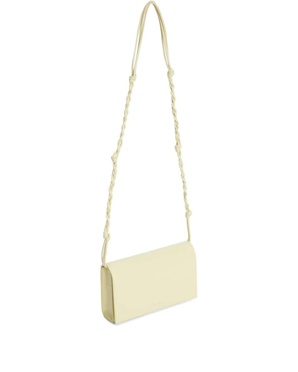 Jil Sander White Tangle Wallet With Strap