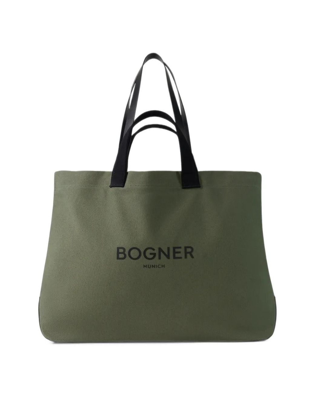 Bogner Green Curio Ambre Logo-Print Tote Bag