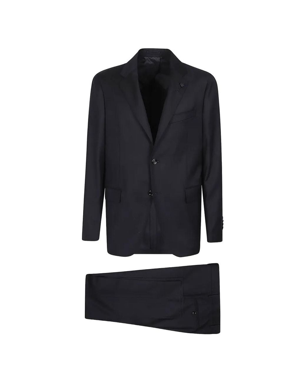 Lardini Blue Wool Single-Breasted Suit for men