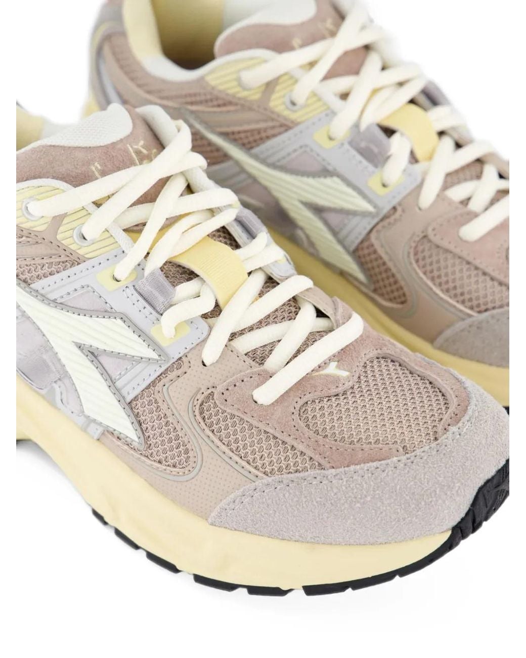 Diadora White Mythos Star Panelled Sneakers