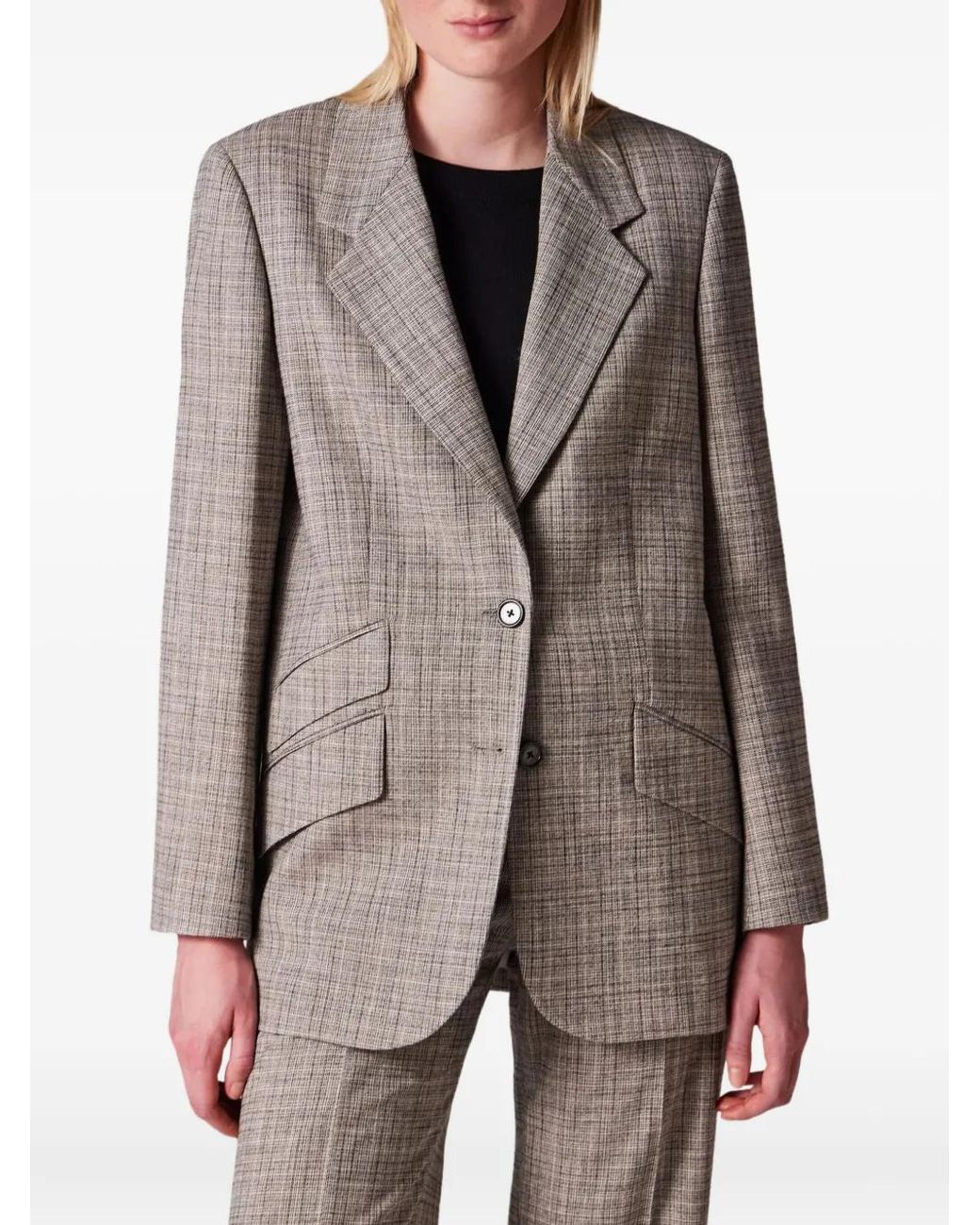 Paul Smith Gray Single-Breasted Blazer