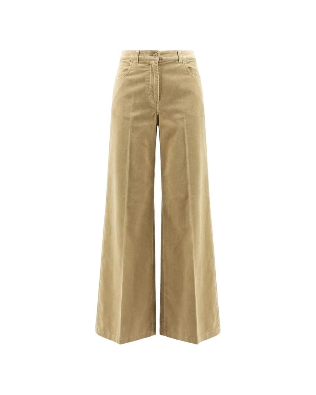 Aspesi Fluwelen Broek in het Natural