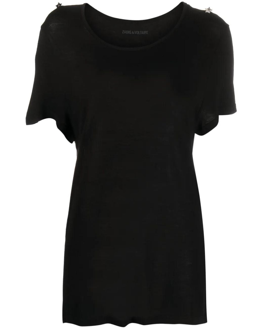 Zadig & Voltaire Black Star-Embellished Top