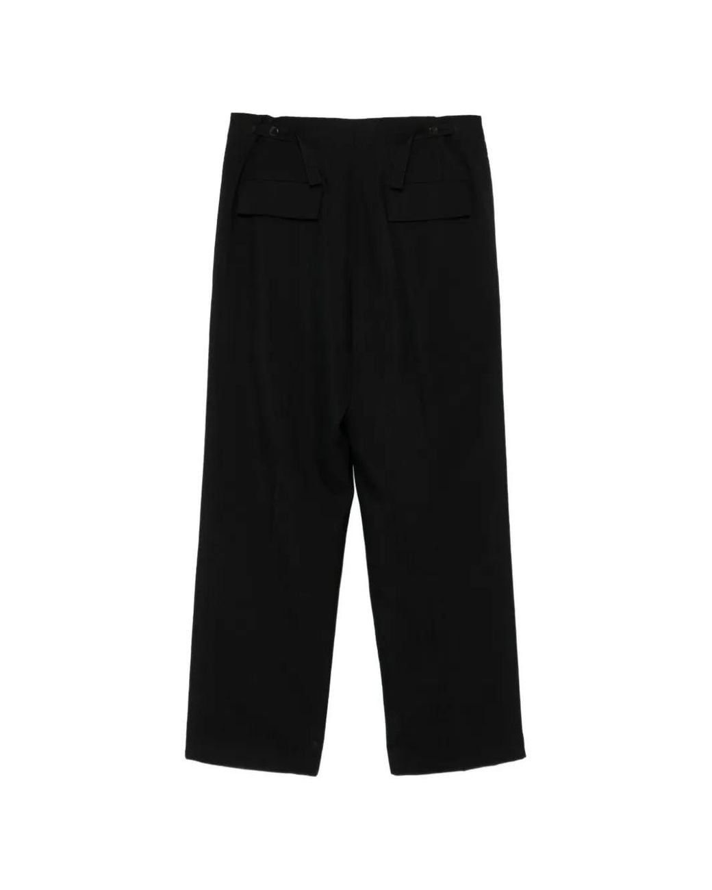 SAPIO Black Flap-Pockets Trousers for men
