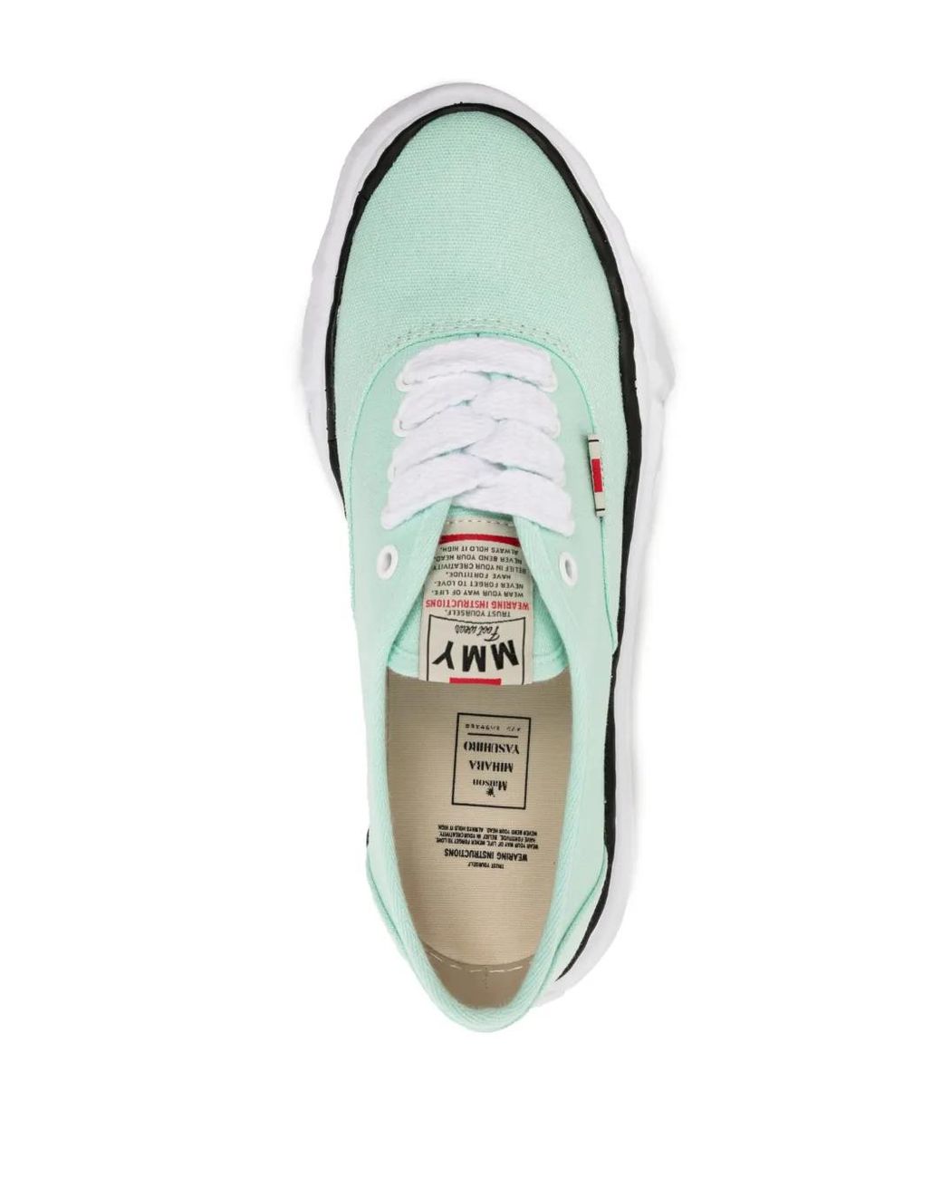 Maison Mihara Yasuhiro White Baker Og Sole Canvas Low-Top Sneakers