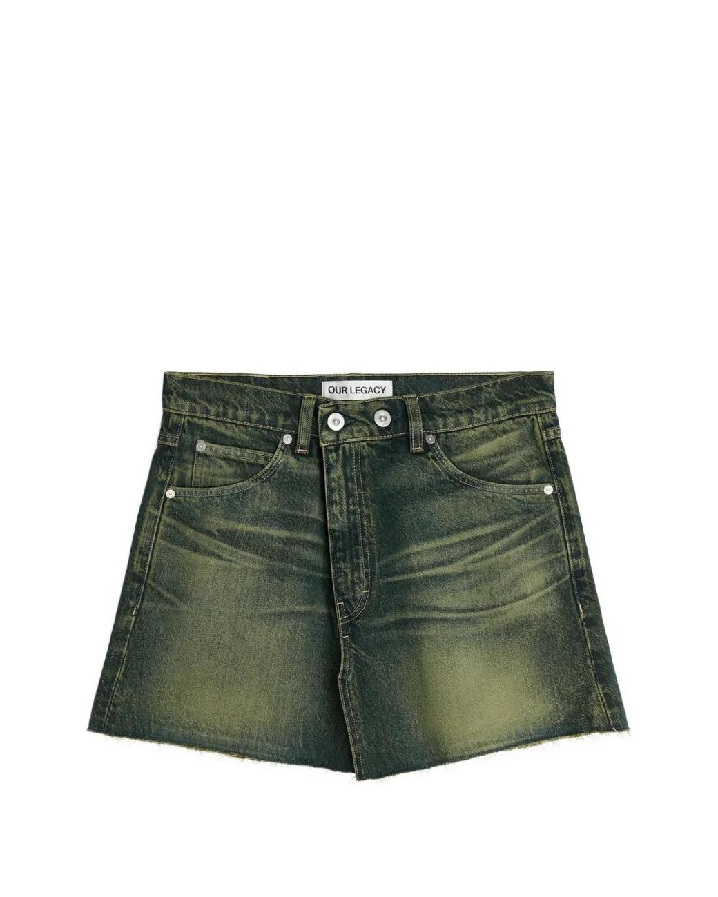 Our Legacy Green Cover Mini Skirt