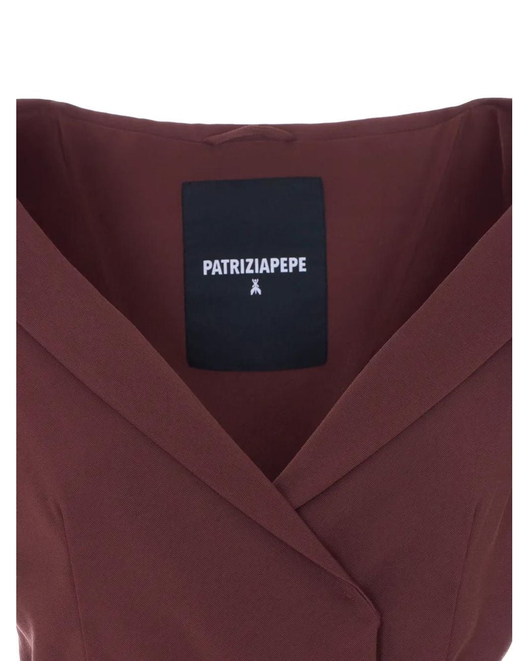 Patrizia Pepe Purple V-Neck Belted Jacket