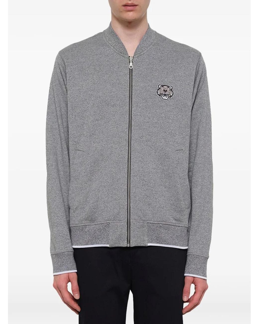KENZO Bomberjacke Mit Tiger-Patch in Gray für Herren
