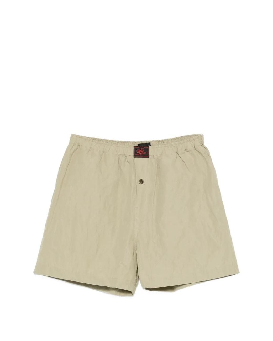 Willy Chavarria Natural Elasticated-Waist Shorts for men