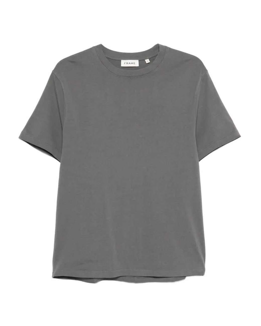 FRAME Gray Logo-Print T-Shirt for men