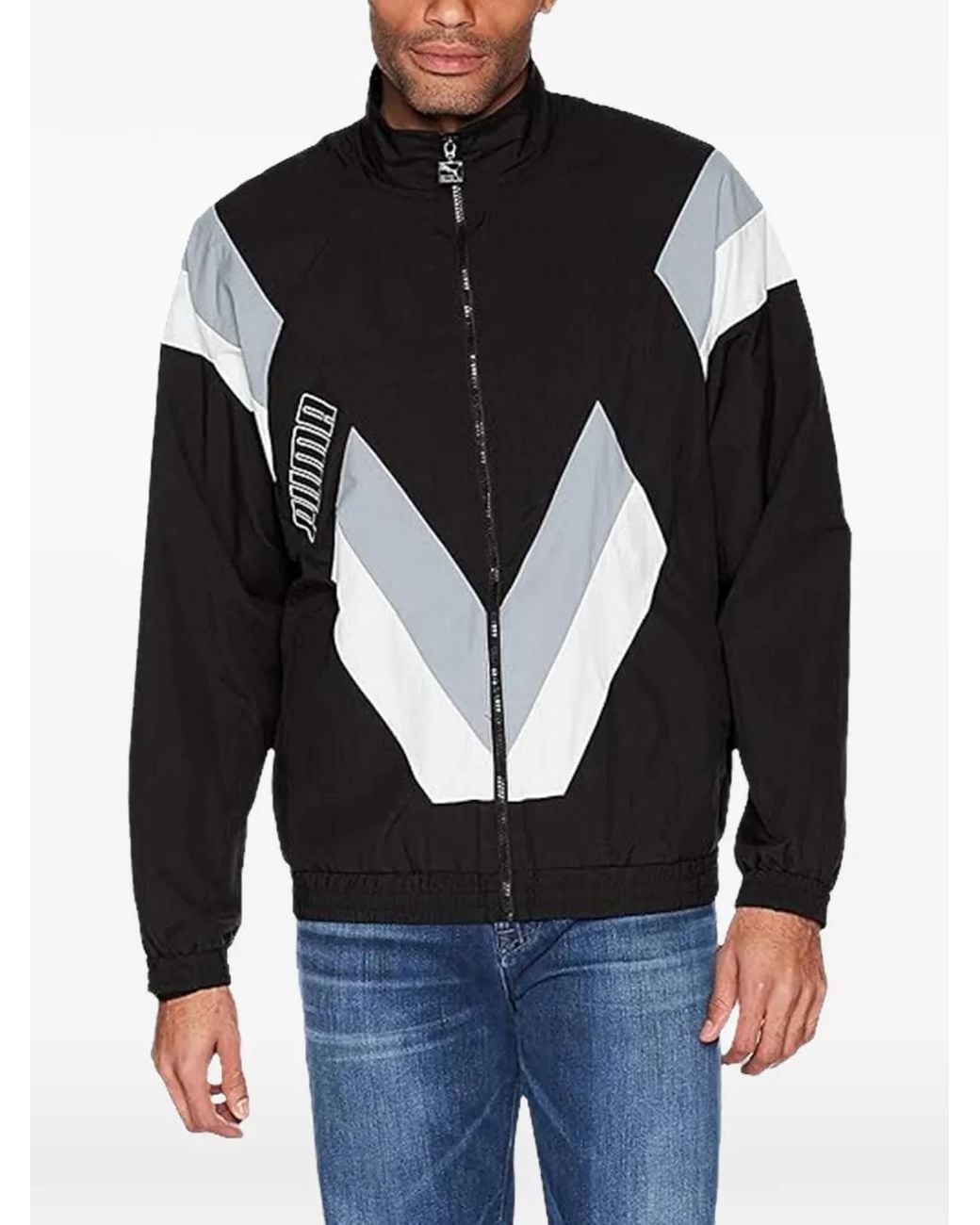 PUMA Black Zip-Fastening Jacket for men