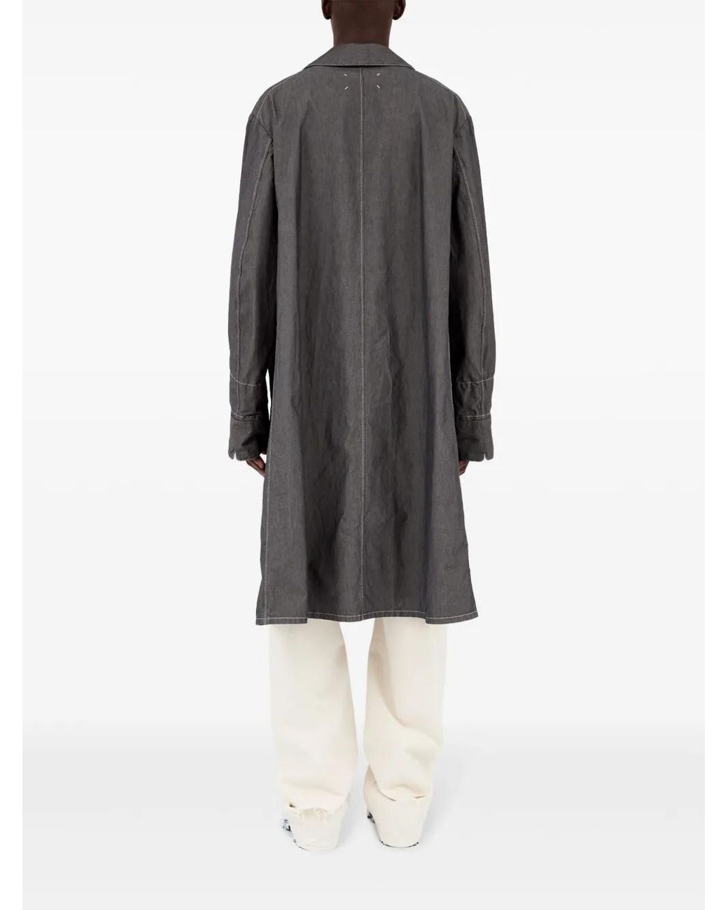 Maison Margiela Gray Four Stitches Coat for men