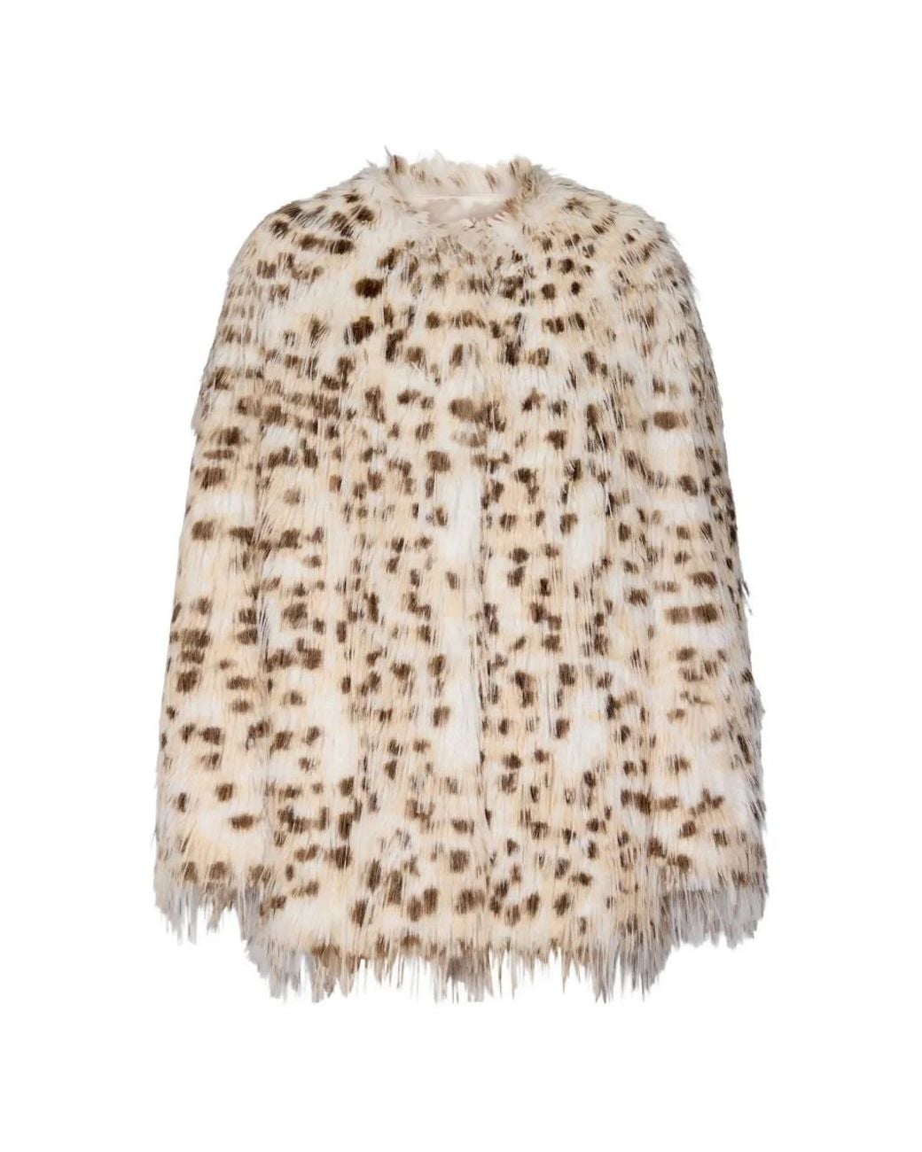 Loulou de Saison Natural Faux-Fur Collarless Coat