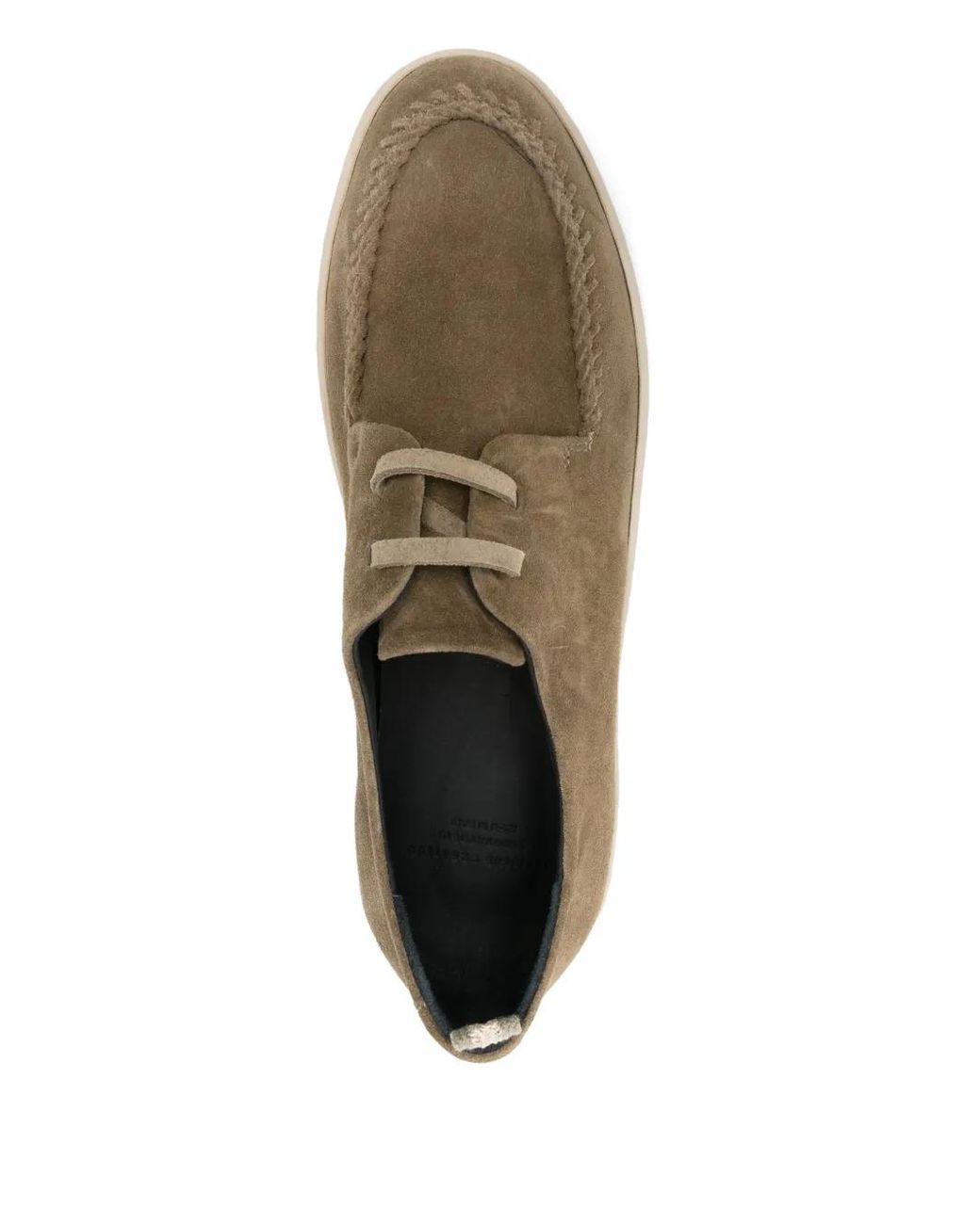 Officine Creative Brown Herbie Boat Shoes for men
