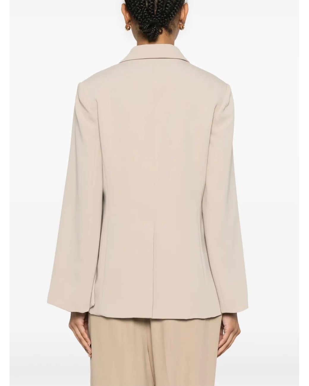 Blazer Con Botones P.A.R.O.S.H. de color Natural