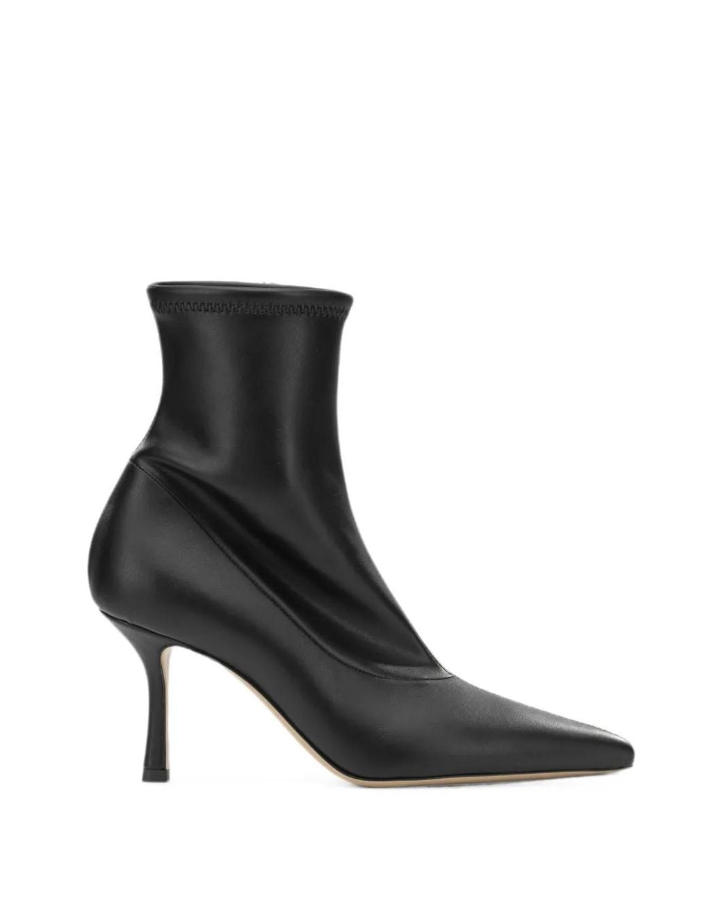 Casadei Black Bottines À Bout Pointu