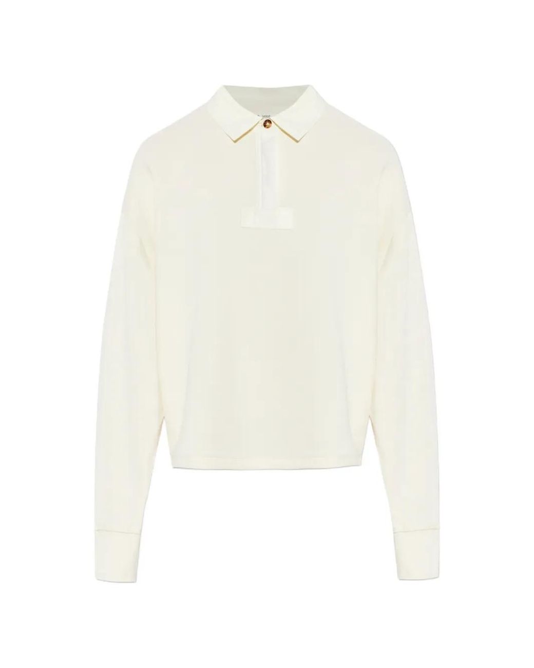 Rag & Bone White Polo-Collar Sweater