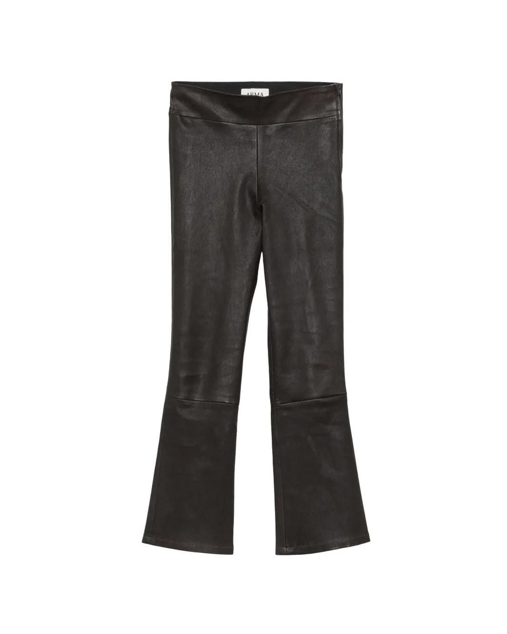 Arma Black Pantalon En Cuir Stretch