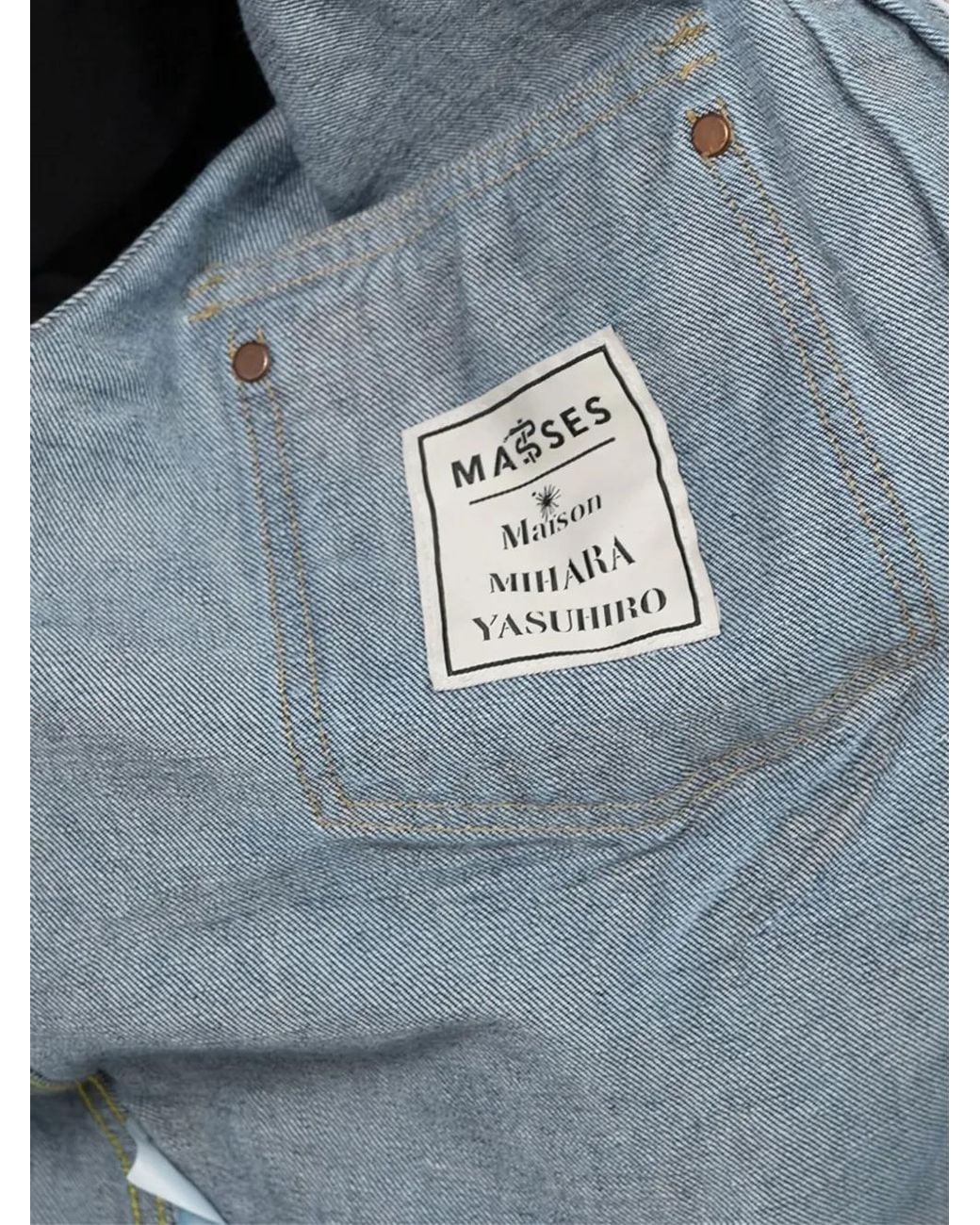 Maison Mihara Yasuhiro Blue Pocket Button Jacket for men