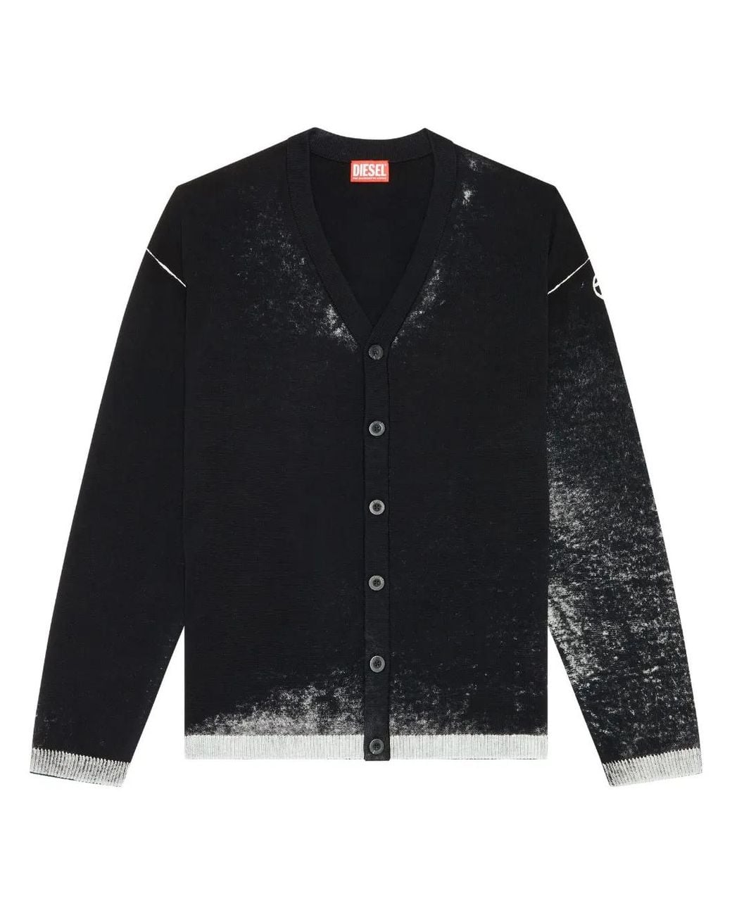 DIESEL Black K-Larence-B Cotton Cardigan for men