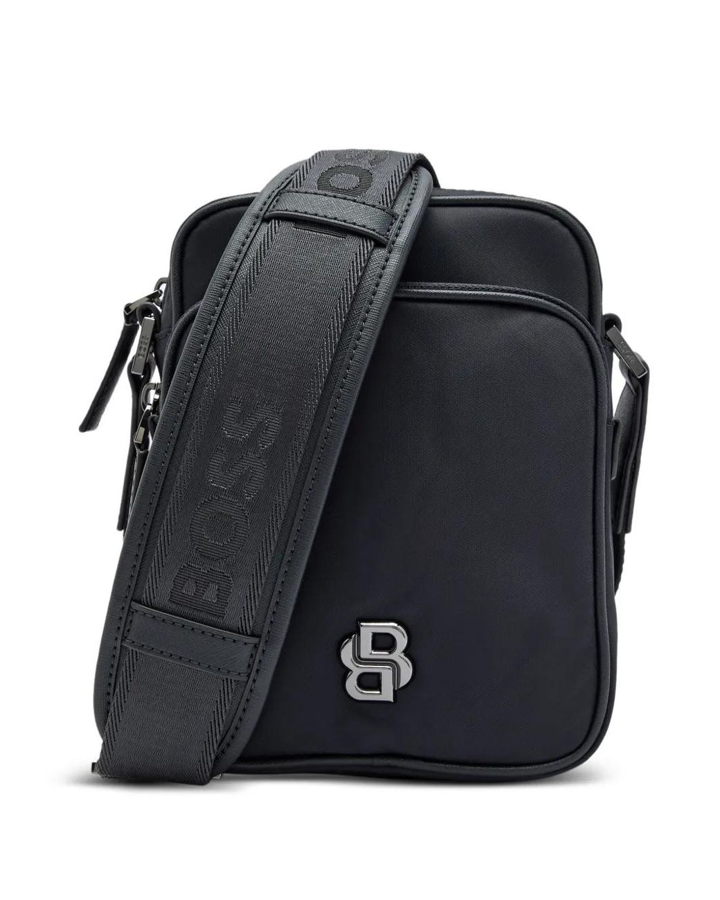 Boss Black Reporter Bag With Double B Monogram Hardware for men